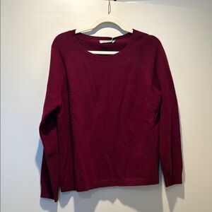 In Cashmere Women's Burgundy Sweater